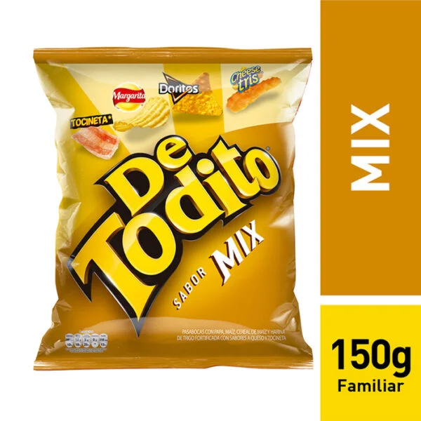 De Todito Pasabocas Mix Sabor Queso y Tocineta