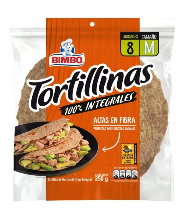 Tortilla Integral X 250g 8 U